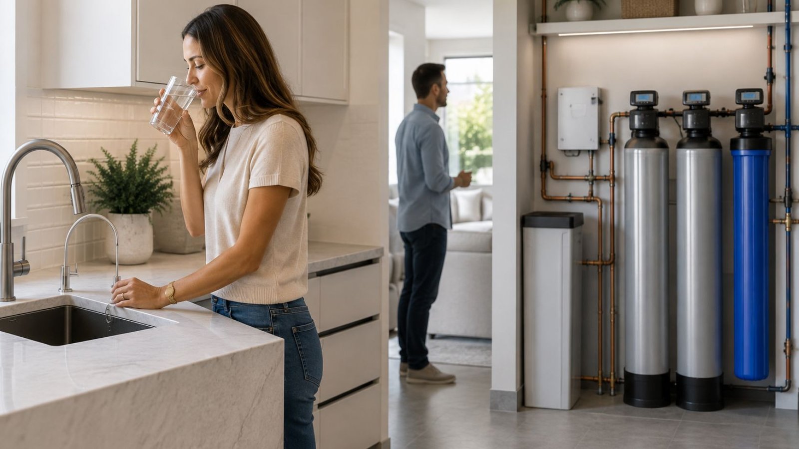 Point-of-use RO and whole-home RO water treatment comparison