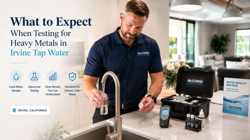 Professional testing for heavy metals in Irvine tap water