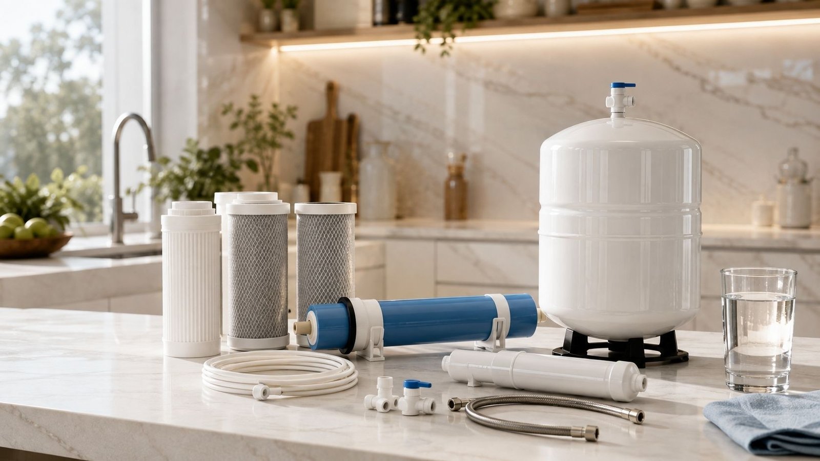 RO system filters and membrane