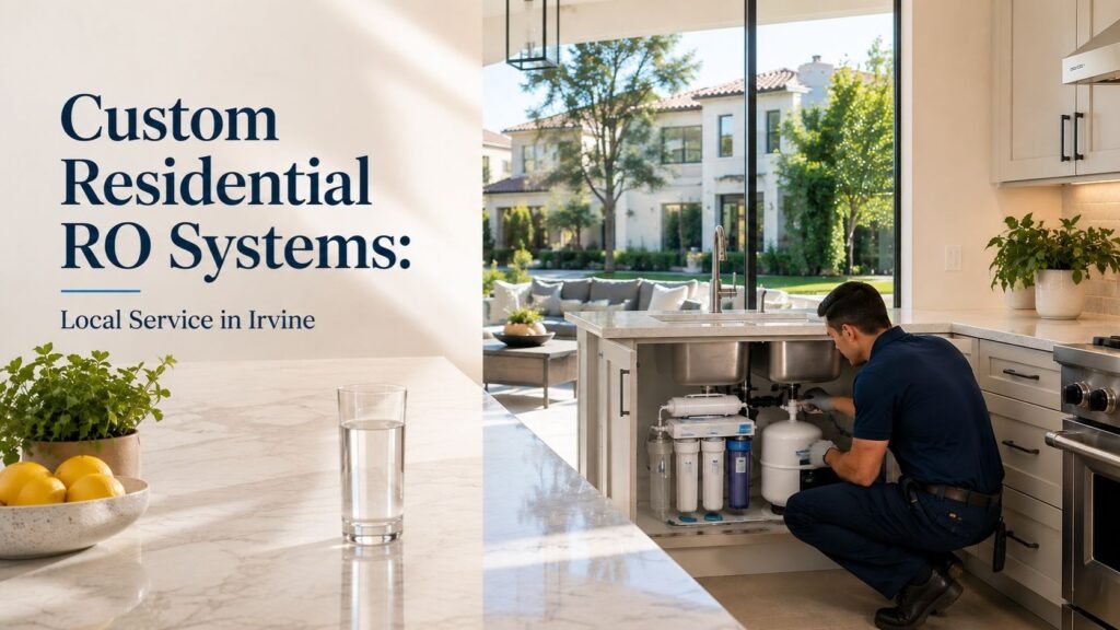 Residential reverse osmosis system in Irvine