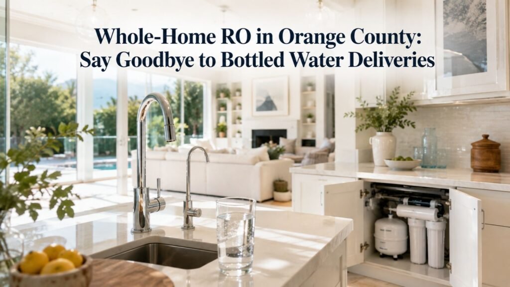 Whole-home RO in Orange County providing clean drinking water
