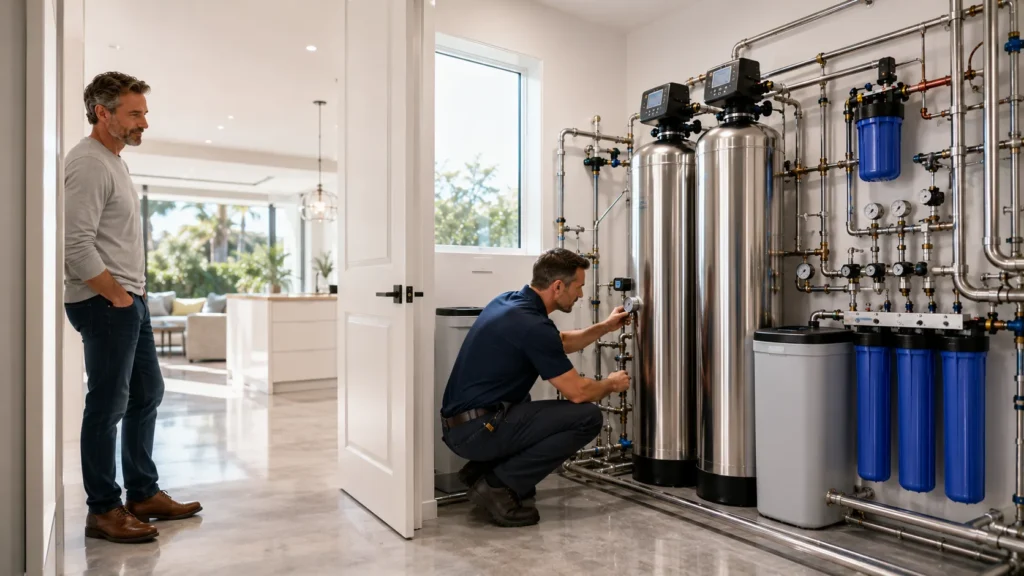 Custom Whole-Home Filtration System professionally designed and installed for an Irvine home