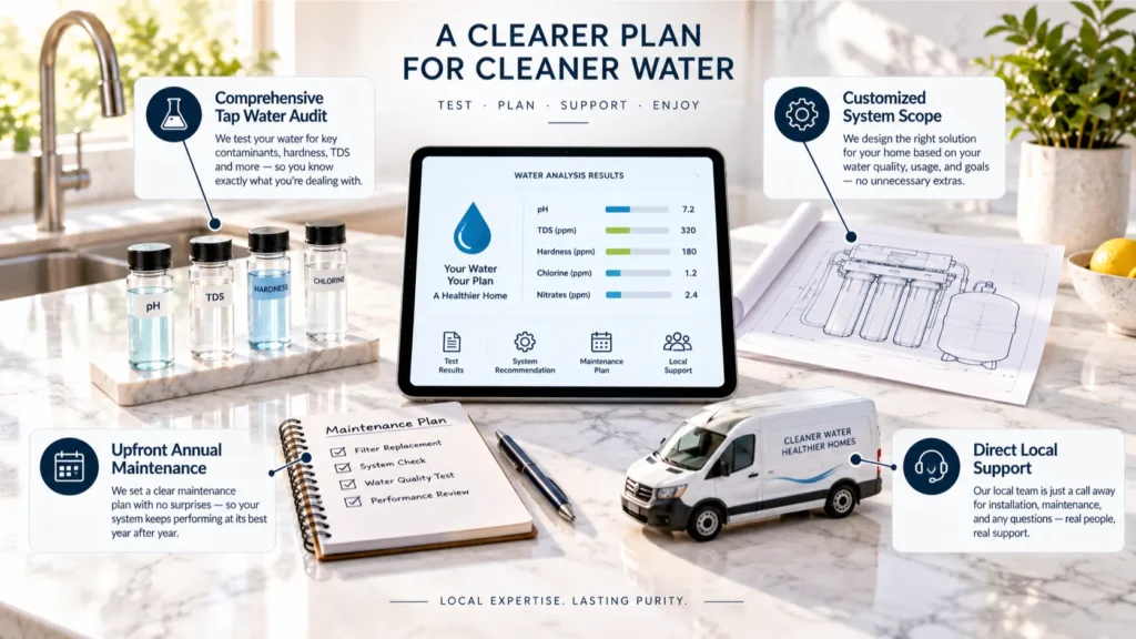 Evaluation framework checklist for selecting whole-home RO providers in Orange County by McCowin Water