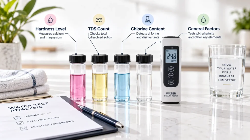 In-home water quality test parameters for Irvine by McCowin Water