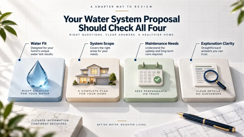 Post water test evaluation framework for Irvine by McCowin Water