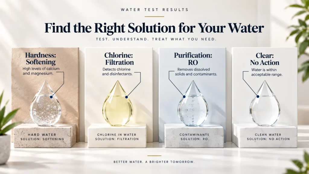Water quality concern versus treatment technology matrix by McCowin Water in Irvine