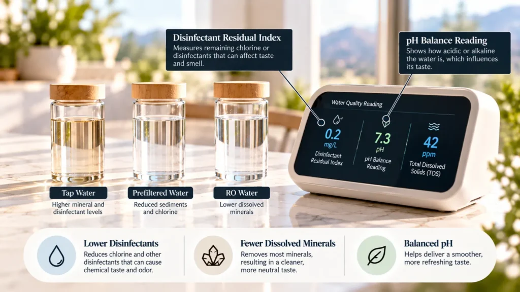 A clean diagnostic water sampling layout showing what to expect from a water test appointment.