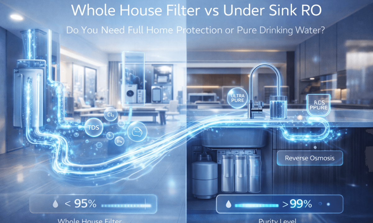 Whole House Filter vs Under Sink RO