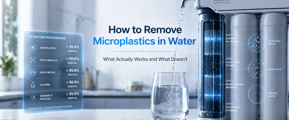How to remove microplastics in water