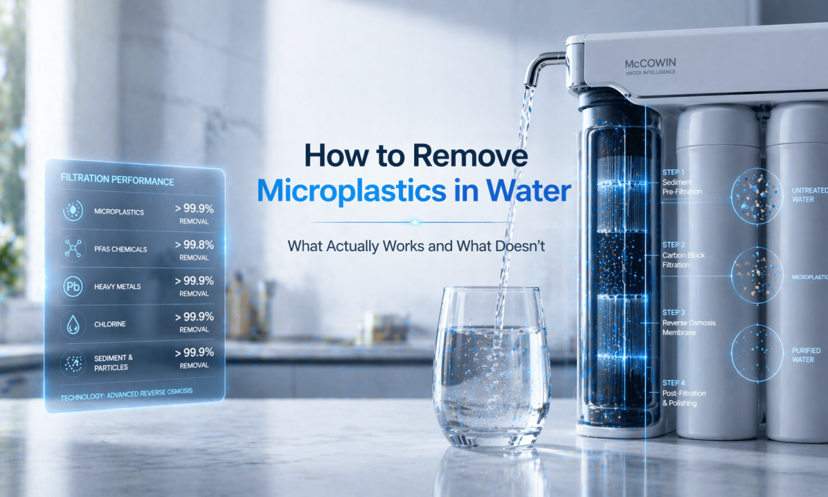 How to remove microplastics in water