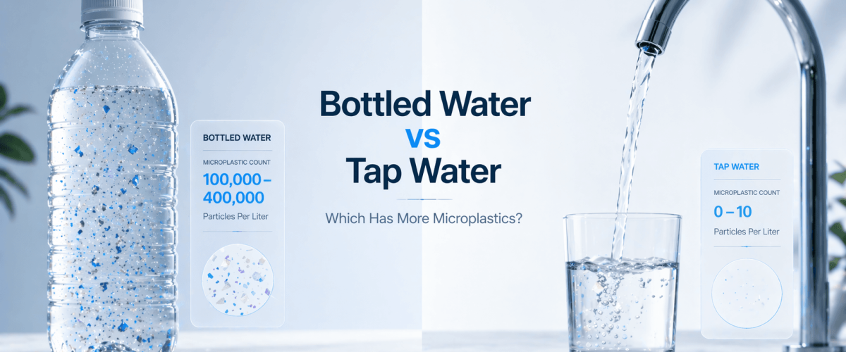 Microplastics in bottled water vs tap water