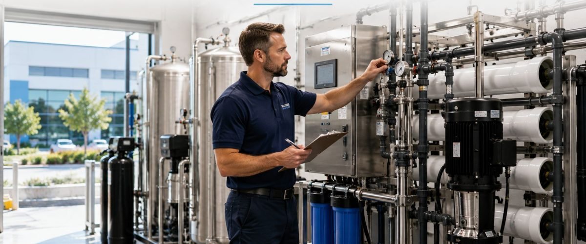 Commercial water system maintenance in Irvine