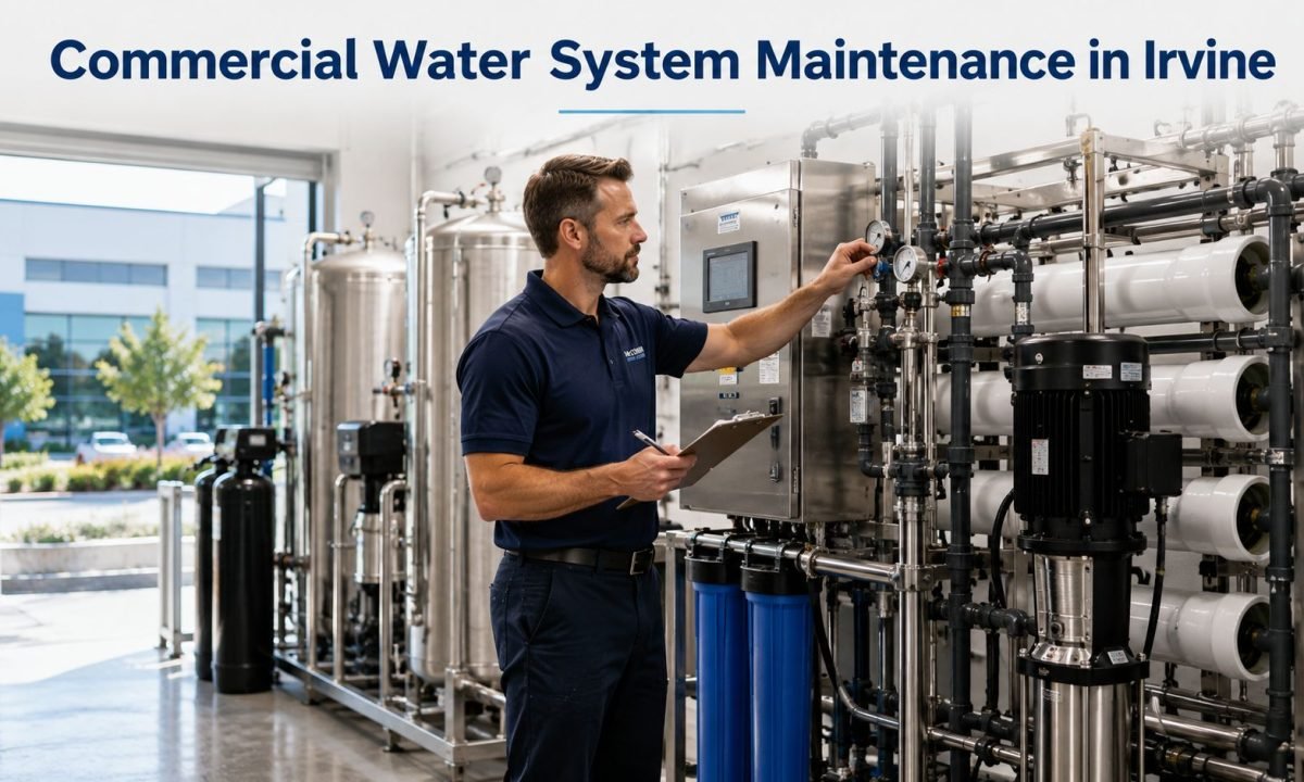 Commercial water system maintenance in Irvine