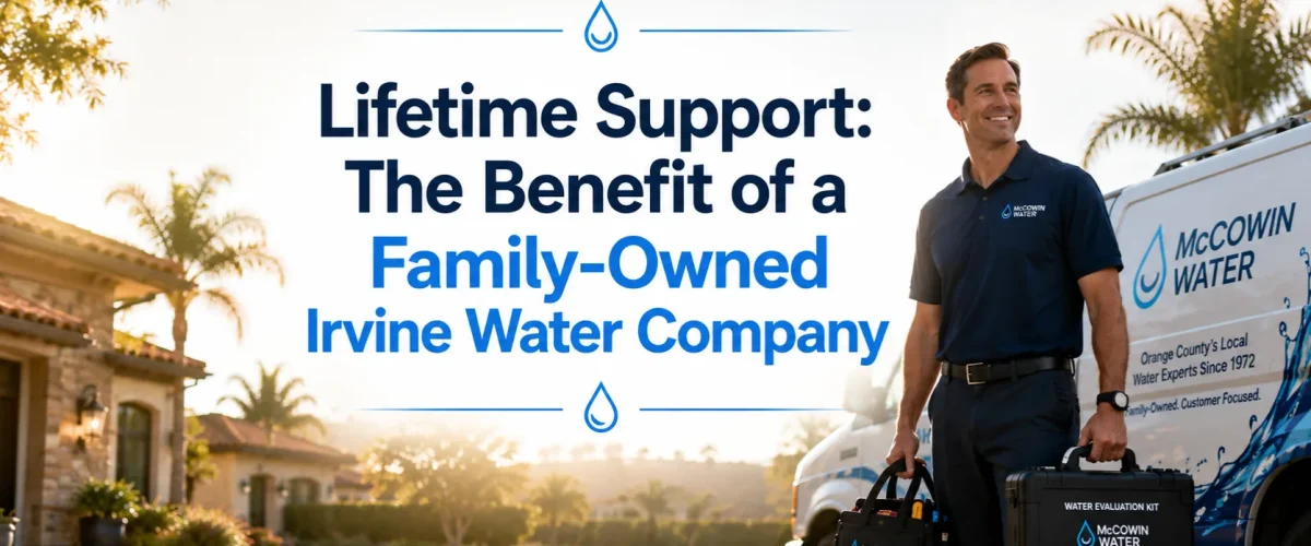Experienced technician from a family owned water company providing lifetime residential reverse osmosis support in Orange County.