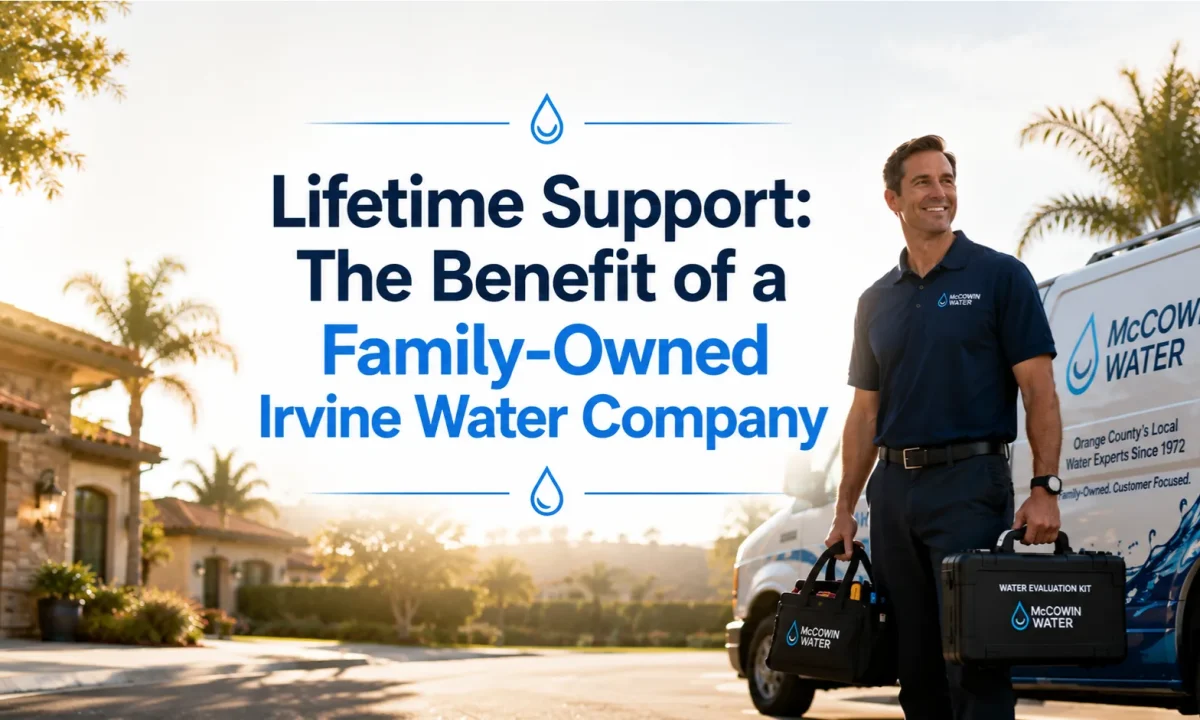Experienced technician from a family owned water company providing lifetime residential reverse osmosis support in Orange County.