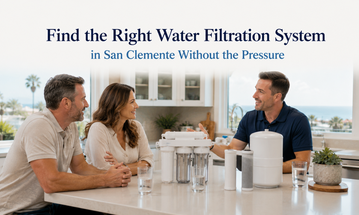 Find the Right Water Filtration System in San Clemente Without the Pressure
