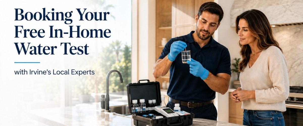 Free in-home water test in Irvine with a local water expert
