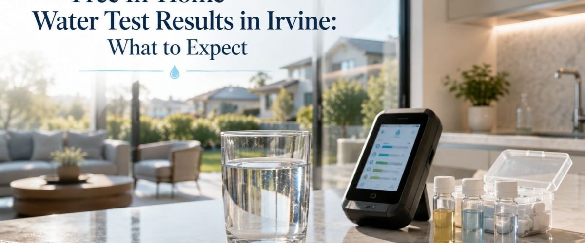 Free in-home water test results in Irvine explained through water-quality testing