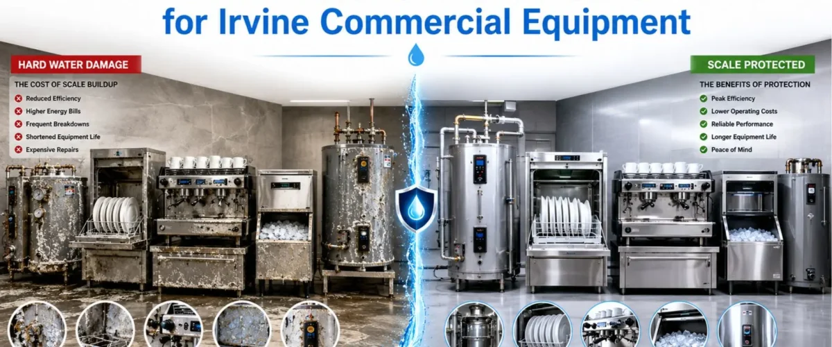 Hard Water Scale Protection for Irvine Commercial Equipment