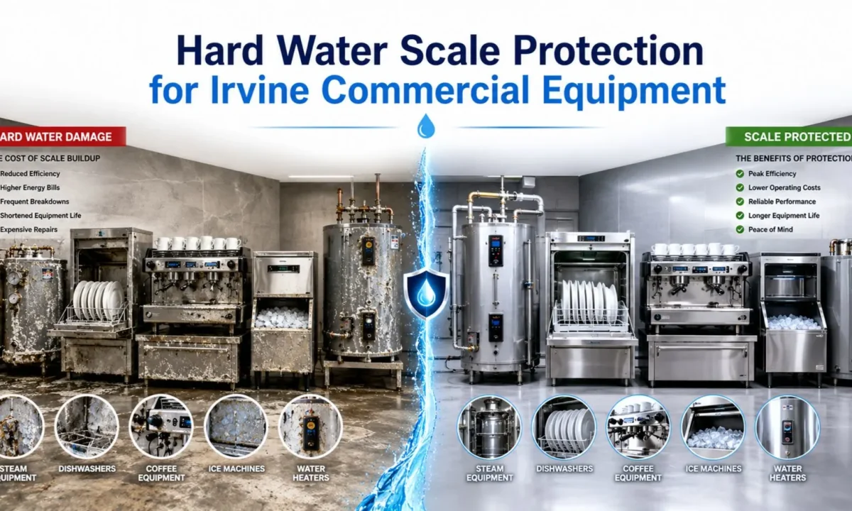 Hard Water Scale Protection for Irvine Commercial Equipment