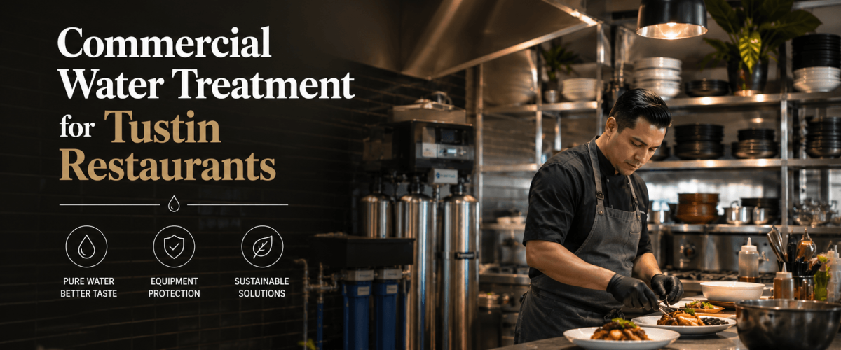 High-end kitchen with Commercial Water Treatment focus