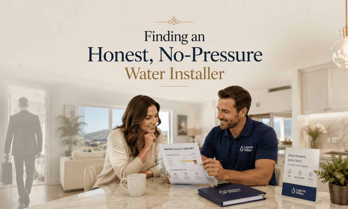 Honest water installer consultation