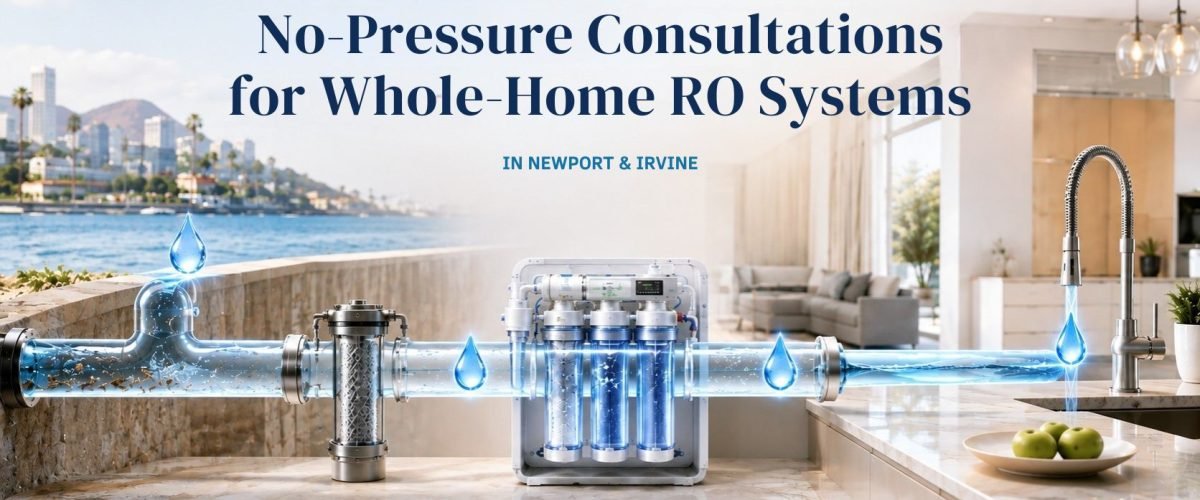 Illustration of Whole-Home RO Filtration improving household water quality
