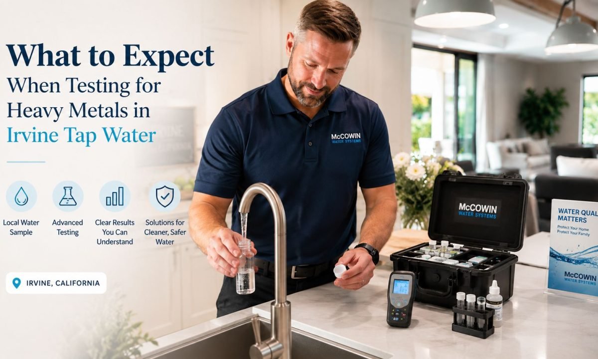 Professional testing for heavy metals in Irvine tap water