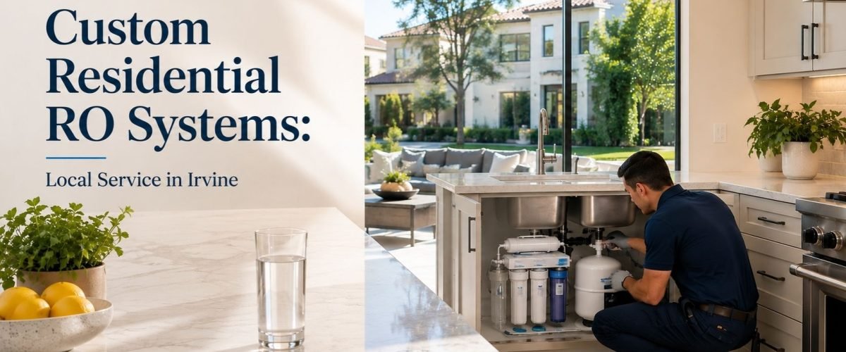 Residential reverse osmosis system in Irvine