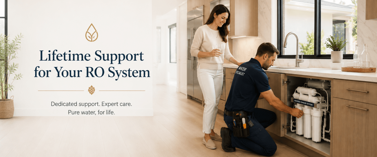 Residential reverse osmosis systems provide ongoing maintenance for long-term water performance