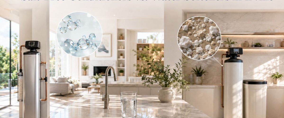 Salt-free conditioners vs water softeners in Irvine home water treatment comparison