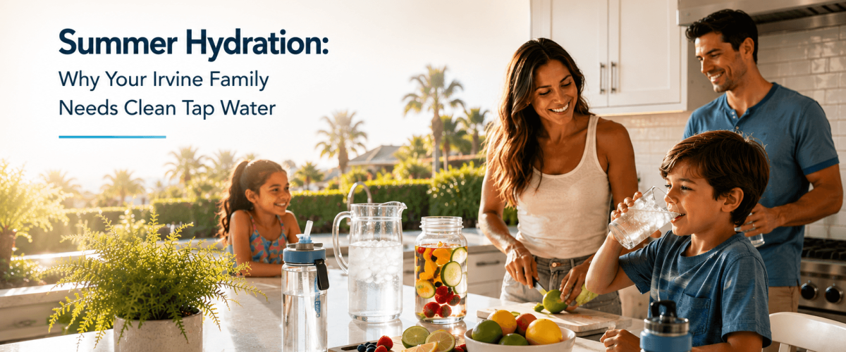 Summer hydration in the family kitchen