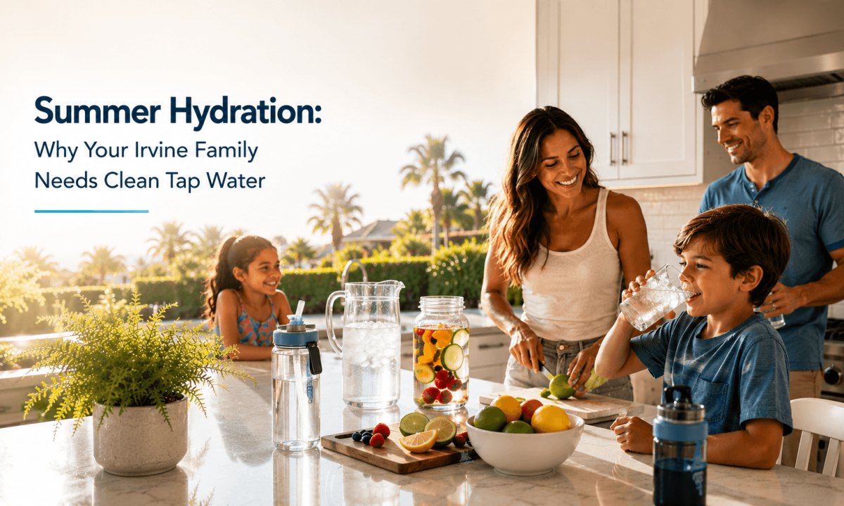 Summer hydration in the family kitchen