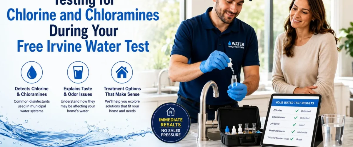 Testing for Chlorine and Chloramines During Your Free Irvine Water Test