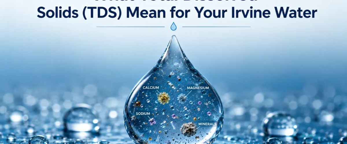 Total Dissolved Solids showing dissolved minerals inside tap water