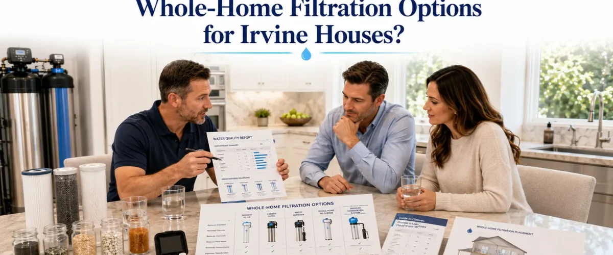 Water quality report reviewed by a McCowin Water specialist to recommend the best whole-home filtration system for an Irvine home