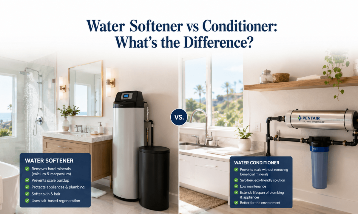Water Softeners vs Conditioners Orange County