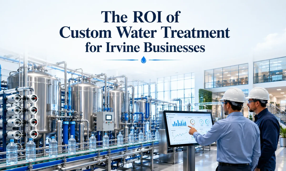 Water treatment system installed for an Irvine business to improve efficiency, protect equipment, and maximize long-term ROI