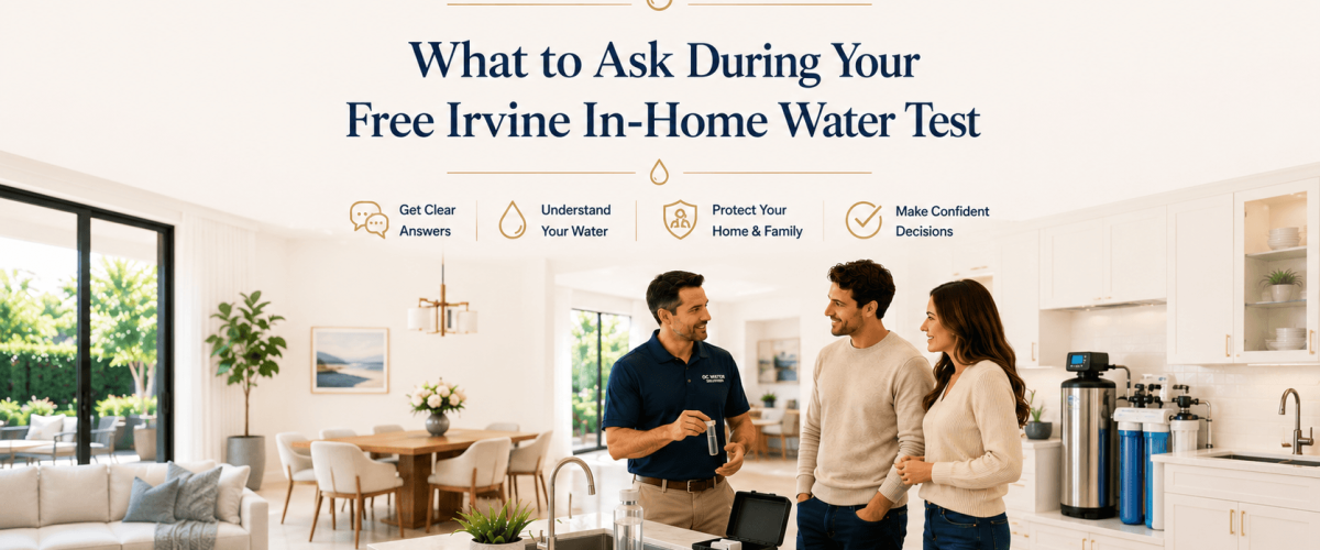 What to expect from a free in-home water test in Irvine with professional on-site water analysis