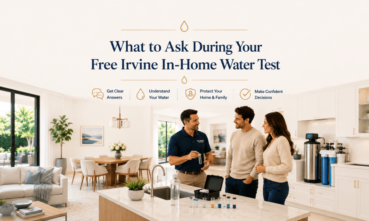 What to expect from a free in-home water test in Irvine with professional on-site water analysis