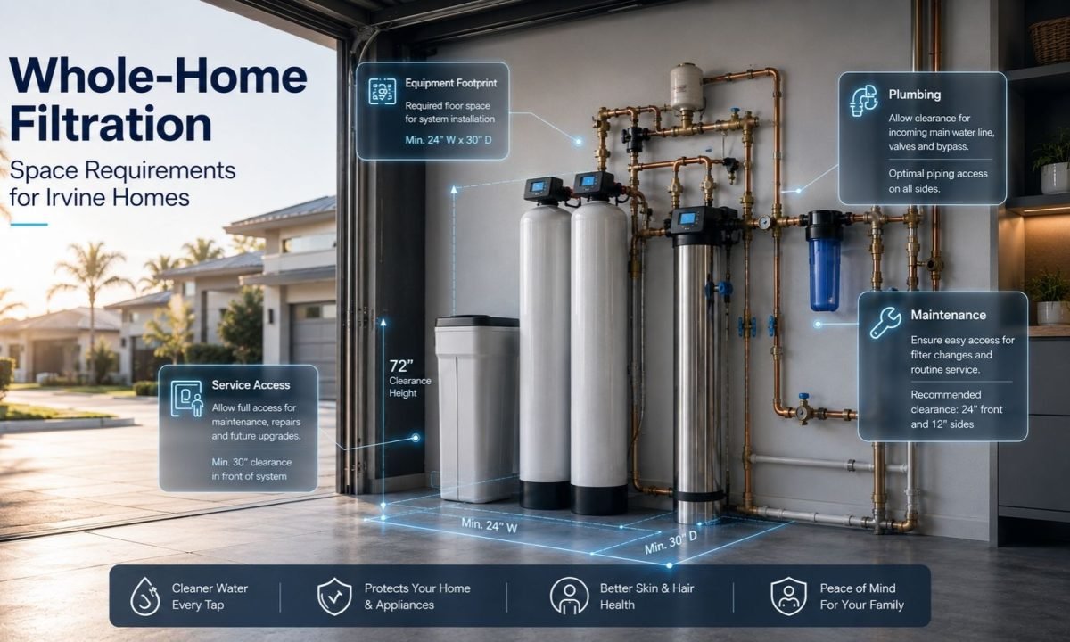 Whole-Home Filtration space requirements for an Irvine home