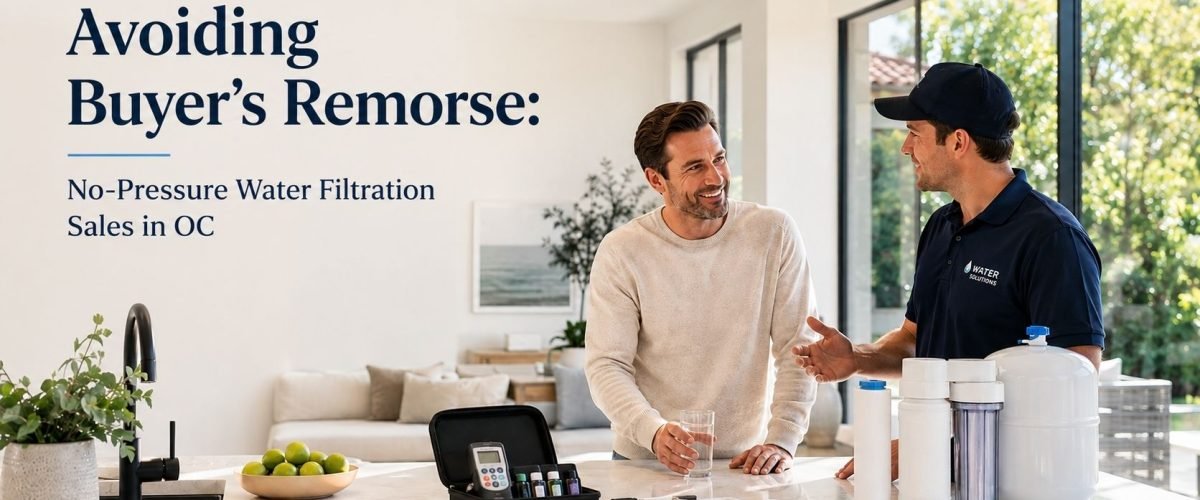 Whole-home RO filtration with no-pressure sales