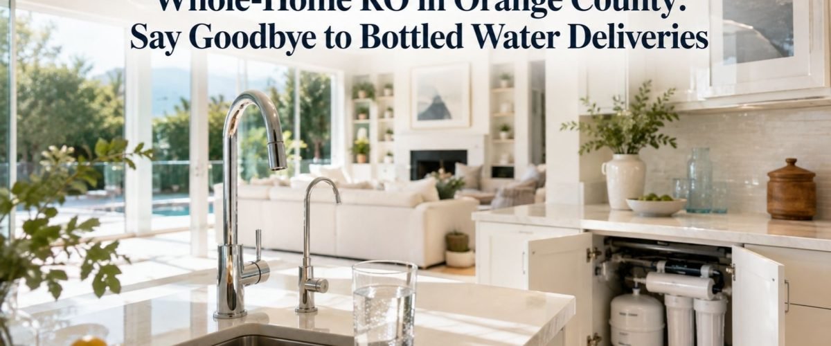 Whole-home RO in Orange County providing clean drinking water