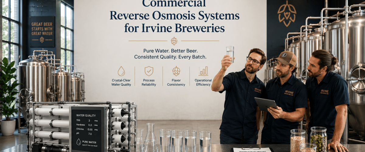 commercial reverse osmosis systems in Irvine supporting brewery water quality and production consistency