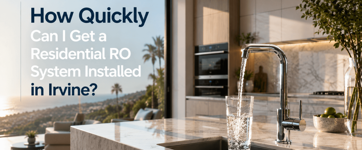get a residential RO system installed
