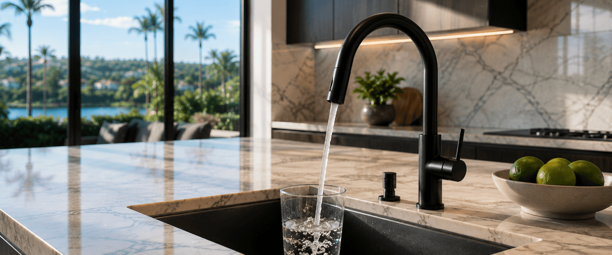 in-house water filtration installation in Orange County