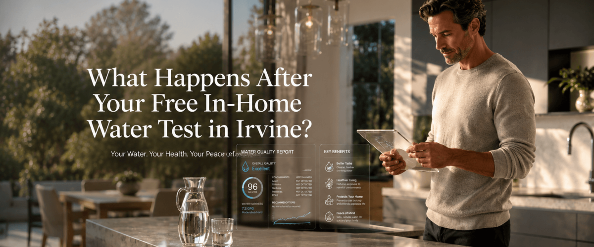what to expect from a free in-home water test in Irvine