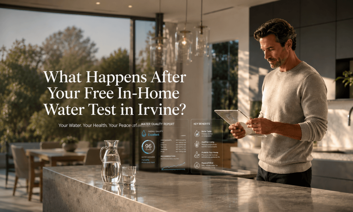 what to expect from a free in-home water test in Irvine