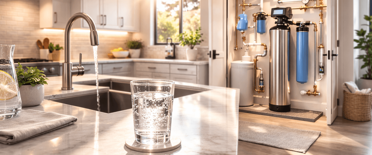whole-home filtration system featuring McCowin Water vs competitors in-house filtration